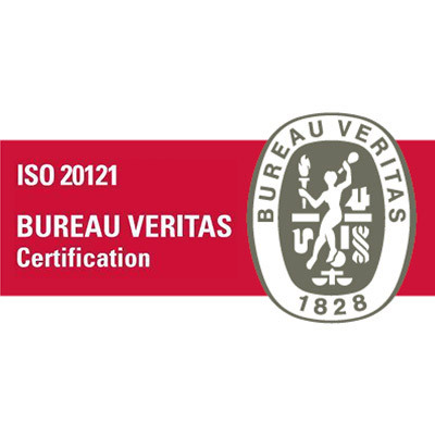 Logo Sistema di gestione della sostenibilità degli eventi ISO 20121